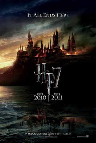 Harry Potter And The Deathly Hallows Part 1 Advance Movie Poster Ds 27x40