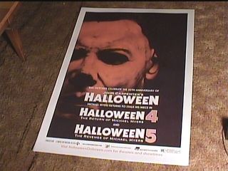 Halloween C 35th Ann Rolled 27x40 Orig Movie Poster Michael Myers John Carpenter