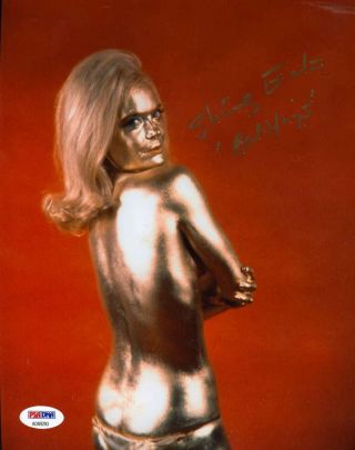 Shirley Eaton Goldfinger Hand Signed Psa Dna 8x10 Photo Autographed Authentic