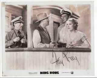 King Kong,  Autographed By Fay Wray,  1933,  Orig Janus Film Movie Still Photo