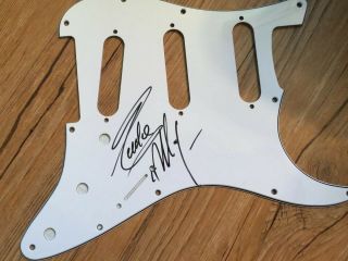 Eddie Money Authentic Signed Electric Guitar Pick Guard Autographed