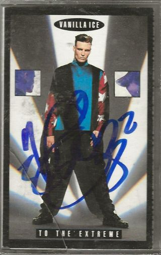 Vanilla Ice Signed To The Extreme Cassette Tape Robert Winkle Ice Ice Baby