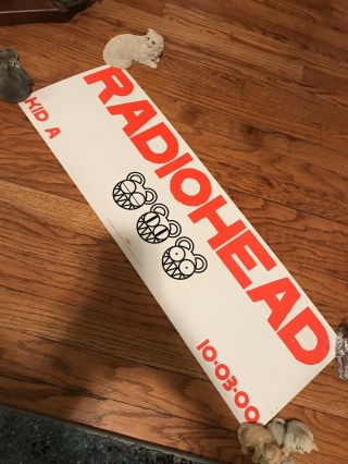 Radiohead Kid A Promo Poster 2000 Amnesiac Thom Yorke Cd Vinyl Shirt Rare