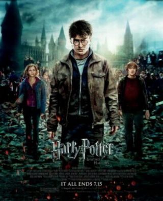 Harry Potter And The Deathly Hallows Part 2 Ds 27x40 Movie Poster Rare