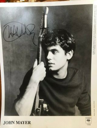 Authentically Signed John Mayer Autographed 8x10 Promo Photo