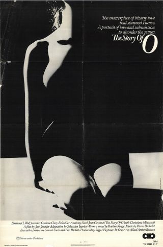 The Story Of O 1975 27x41 Orig Movie Poster Fff - 44857 Udo Kier U.  S.  One Sheet