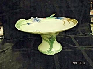 Franz Long Tail Hummingbird Design Sculptured Porcelain Cake Plate – Fz00710