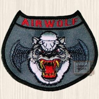 Airwolf Suit Logo Patch Helicopter Santini Air Dominic String Hawke Arms Flight