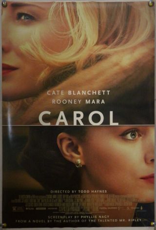 Carol Ds Rolled Orig 1sh Movie Poster Cate Blanchett Rooney Mara (2015)