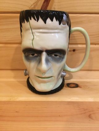 Universal Monsters Frankenstein Teleflora 6.  25 " Oversized Mug Cup Euc