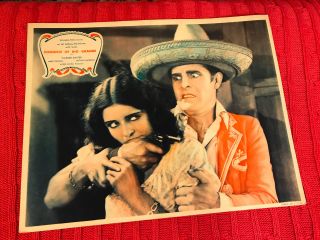 Romance Of The Rio Grande 1929 Fox Western Lobby Card Antonio Moreno Mona Maris