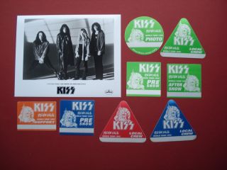 Kiss,  Promo Photo,  8 Backstage Passes,  Rare Revenge Tour Originals