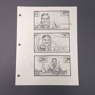 The Addams Family - Production Storyboard: Gomez And Thing
