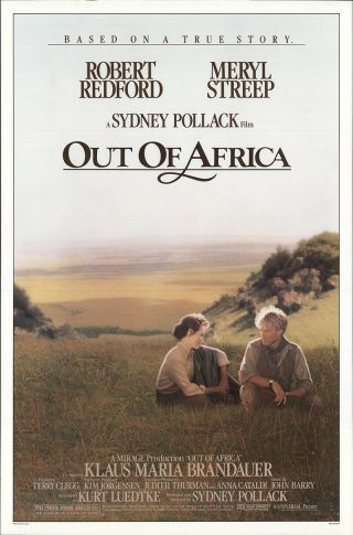 Out Of Africa 1985 27x41 Orig Movie Poster Fff - 19175 Rolled Very Fine