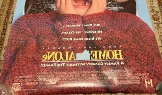 MISPRINT? ROLLED 1990 HOME ALONE 1 SHEET DOUBLE SIDED MOVIE POSTER MACAULEY 2