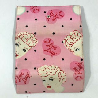 I Love Lucy Collectible Wallet Pink Dots 12 Pocket Coin Purse Checkbook Holder 3