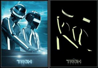 Tron Legacy Limited Edition Glow - In - The - Dark Poster Daft Punk 27 " X 39 " Rare