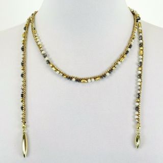 Miranda Lambert Unlabeled Gold - Colored Long Wrap Necklace