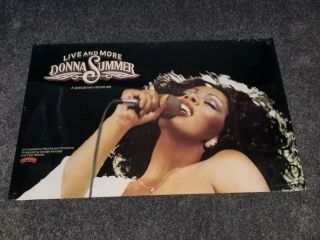 Donna Summer 1978 Live And More Promo Poster Casablanca Records 24 X 36
