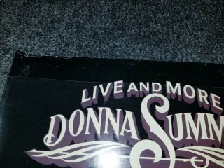 Donna Summer 1978 Live and More Promo Poster Casablanca Records 24 x 36 4