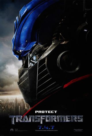 TRANSFORMERS (2007) SET OF 2 ADVANCE ONE - SHEET MOVIE POSTERS - ROLLED 3