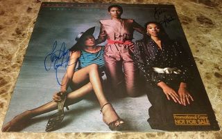 Pointer Sisters W/ June Rare Signed Autographed Album Cover Authentic Proof
