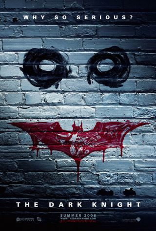 The Dark Knight Movie Poster Ds Advance Graffiti 27x40 Heath Ledger