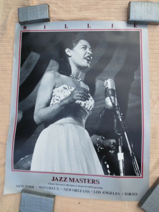 2 Vintage Jazz Masters Posters Chuck Steward Billie Holiday And Miles Davis