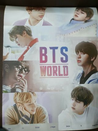 [BTS] BTS World OST LIMITED EDITION FULL PACKAGE UNFOLDED POSTER,  TRACKING 2