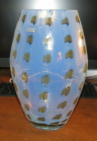 Waterford Evolution Opal And Amber 14″ Vase