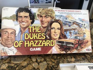 The Dukes Of Hazzard Board Game General Lee Autographed George Barris Ideal