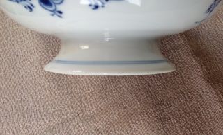ROYAL COPENHAGEN Denmark BLUE FLUTED HALF LACE 511 Low Footed Compote Bowl 5
