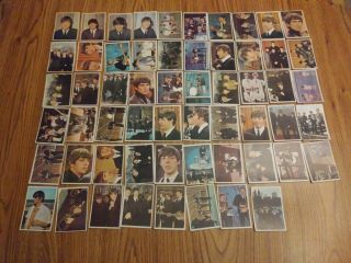 The Beatles 1964 Topps Color Cards Ex 58 Different Out Of 64