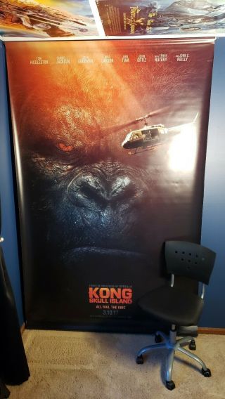 Kong Skull Island (2017) 5 ' x 8 ' Vinyl Movie Theater Lobby Banner 2