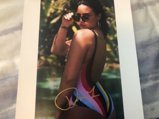 Demi Lovato Hot Swimsuit Signed W/ Tamper Proof Holo & Auto Autograph