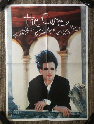 The Cure Kiss Me Vintage Poster Robert Smith 1980 