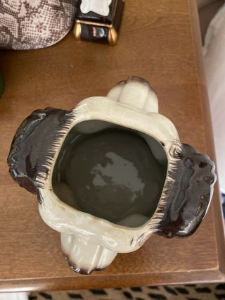 Carleton Varney Staffordshire Spaniel Dog Pup Tobacco Jar Ceramic Porcelain 5
