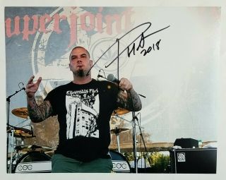Phil Anselmo Real Hand Signed 11x14 " Photo 2 Autographed Pantera