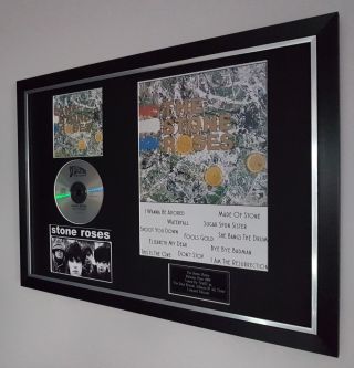 The Stone Roses Framed - Ltd Edition - Certificate Ian Brown - Oasis - Liam Gallagher