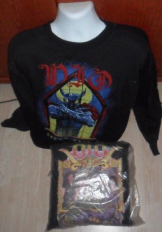 Vintage Dio Sweater L Large Dream Evil 80s (1987) Pillow Cusion No T Shirt