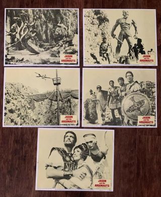 1978 Set Of 5 Jason And The Argonauts 11x14 Lobby Cards Ray Harryhausen