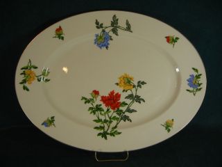 Castleton China Ma Lin Very Large 18 5/8 " Oval Serving Platter - Turkey Size