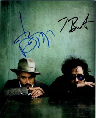 Johnny Depp Tim Burton 8x10 Signed Autographed Photo Picture With