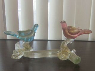 Vintage Murano Glass Barbini Love Birds Figurine Nr