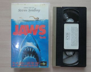 Vintage Jaws Steven Spielberg Movie Thailand Vhs Home Video Tape Rare