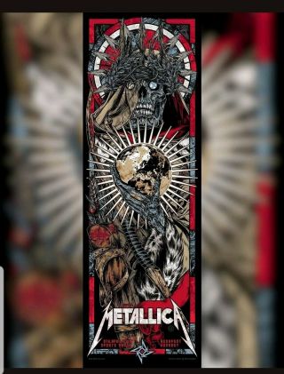 Metallica Budapest Hungary 2018 Rhys Cooper Show Edition Art Poster Print