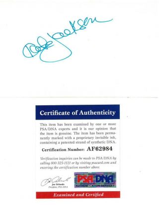 Kate Jackson Signed Authentic Autographed 3x5 Cream Index Card Psa/dna Af62984