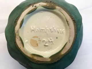 Hampshire Pottery Matte Green Glaze Artichoke Bowl Vase 24 6