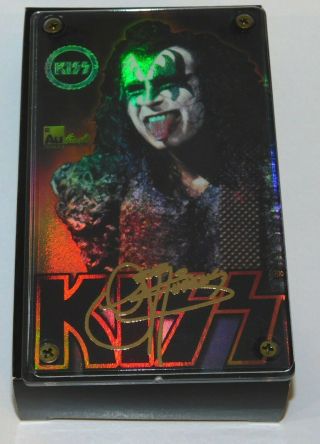 Kiss Band Gene Simmons 24kt Gold Signature Card Production Proof 1999 A Images