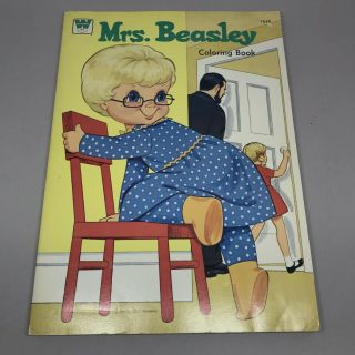 Mrs Beasley Coloring Book 1975 Family Affair Whitman